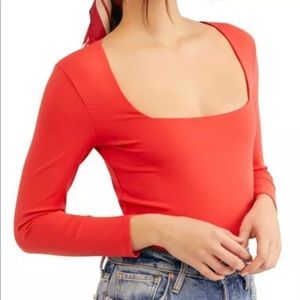 NWOT! Free People Truth or Square Duo Bodysuit Sz S